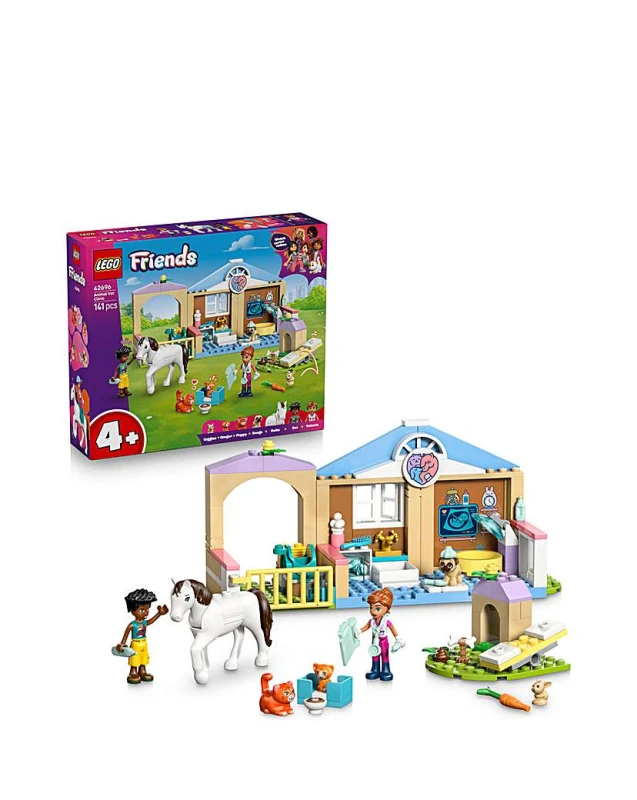 Image of LEGO Friends Animal Vet Clinic with Toy Horse Stable 42696