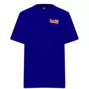 Image of Levis Applique Poster T Shirt - Blue