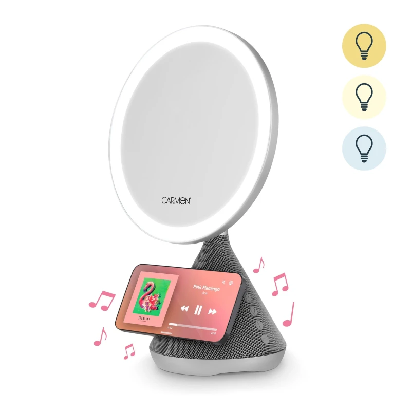 Image of Tower Tower C85051SIL 3-in-1 Illuminated LED Mirror in Grey Grey A Unisex 5056784513194