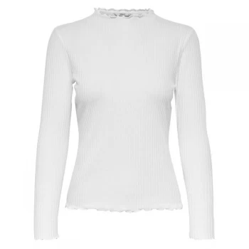 Image of Only Neck T Shirt - White