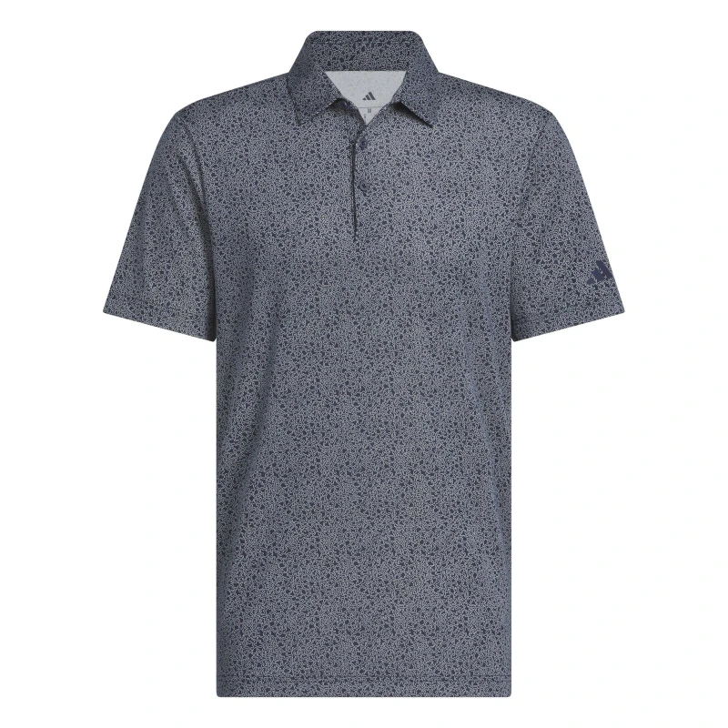 Image of adidas Mens Short-Sleeve Performance Polo Shirt Navy male M