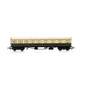 Image of Hornby GWR Collett 57' Bow Ended E131 Nine Compartment Composite (Right Hand) 6362 Era 3 Model Train