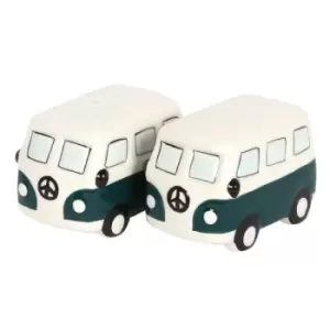 Image of Dark Green Campervan Cruet Salt and Pepper Set