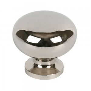 Image of Wickes Sleek Round Door Knob - Chrome 29mm Pack of 4