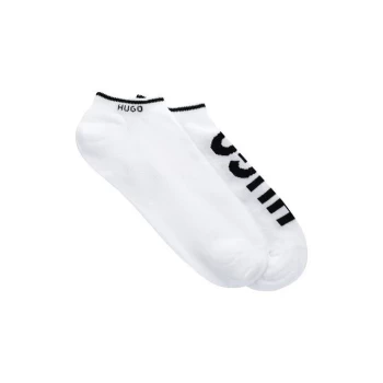 Image of Hugo 2 Pack Label Low Cut Socks - Black