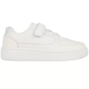 Image of Fabric Via Childrens Trainers - White
