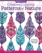 Image of creative coloring patterns of nature art activity pages to relax and enjoy