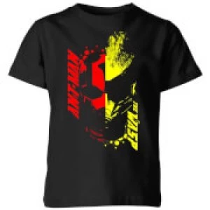 Image of Ant-Man And The Wasp Split Face Kids T-Shirt - Black - 11-12 Years