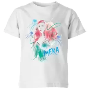 image of Aquaman Mera Kids T-Shirt - White - 7-8 Years