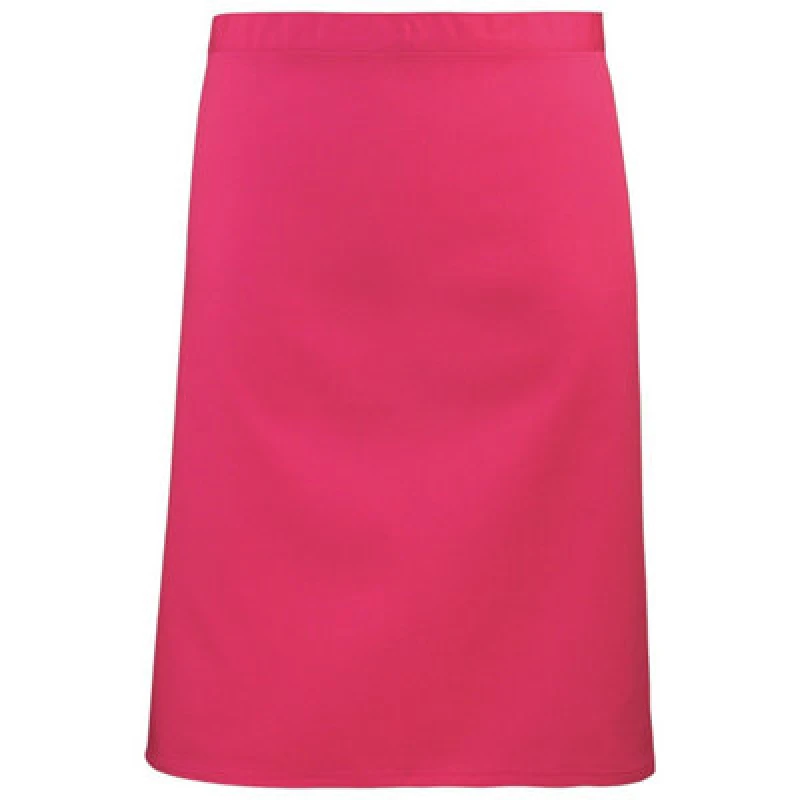 Image of Premier Premier Colours Mid Length Apron in Dark Pink Dark Pink One Size Unisex 5063470681273