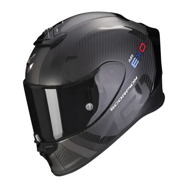 image of Scorpion Exo-R1 Evo Carbon Air Mg Matt Black-Dark Silver Full Face Helmet L