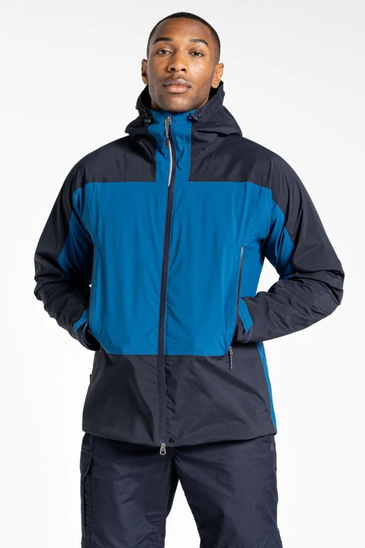 Image of Craghoppers Craghoppers Expert Active Hooded Waterproof Jacket in Blue Size: Small Blue S Unisex 5054904719075
