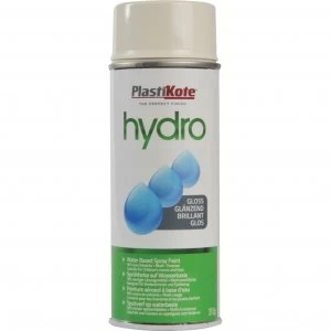 image of Plasti-Kote Hydro Spray Paint Gloss Cream 350ml