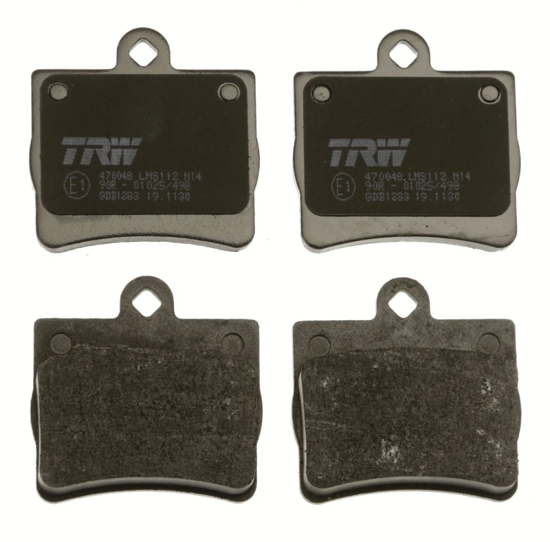 Image of TRW GDB1283 Brake pad set not prepared for wear warning indicator Brake Pad Set,disc brake (402)