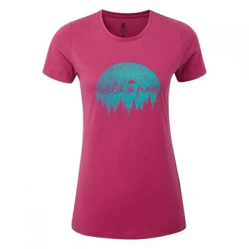 Image of Dare2B Ease Of Mind Organic T-Shirt - Active Pink