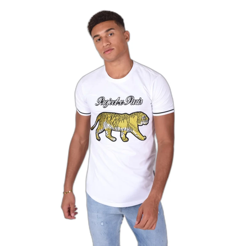 Image of Project X Paris T-Shirt Project X Paris Patch Tiger Blanc Male M