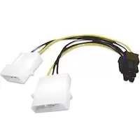 Image of Akasa PCI Express 6-Pin to 4-Pin Power Adaptor for PCI-E Graphics Cards (AK-CB4-6)