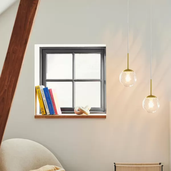 Image of Chisell 15 Indoor Pendant Ceiling Light in Brass (Height) 28cm