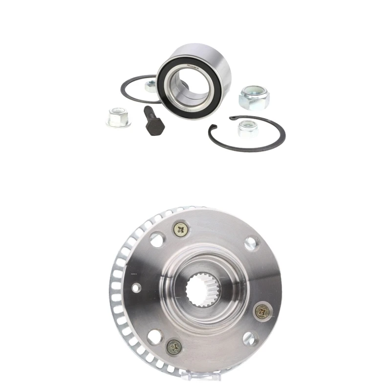Image of RIDEX 654W1240 Wheel bearing kit Front axle both sides, with ABS sensor ring Wheel Bearing Kit (654)