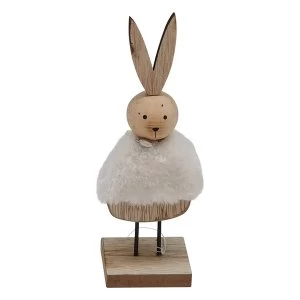 image of Standing White Rabbit Ornament By Heaven Sends