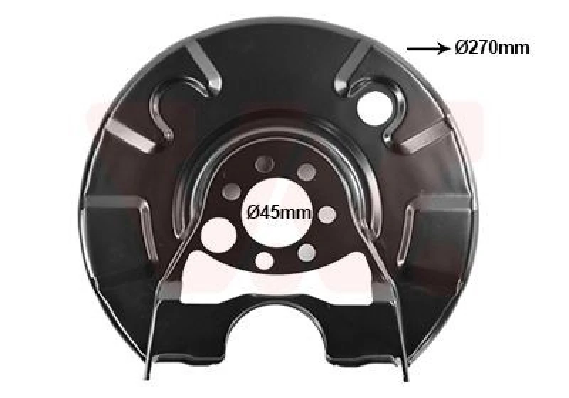 Image of VAN WEZEL Brake disc backing plate VAN WEZEL 5813373