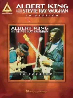 Image of albert king with stevie ray vaughan in session