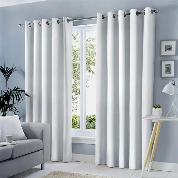 Image of Fusion Sorbonne 100% Cotton Pair of Eyelet Curtains Eyelet Curtains 66x54in Pink 76465506004