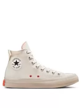 Image of Converse Chuck Taylor All Star Canvas Hi, Sand/Orange, Size 7, Men
