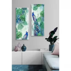 Image of MDF0092 Multicolor Decorative MDF Painting (2 Pieces)