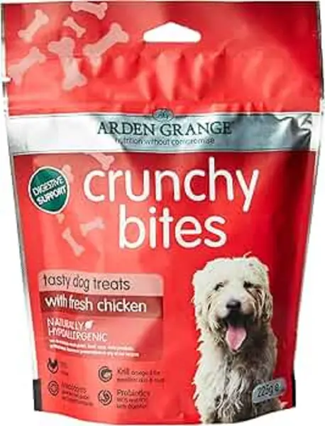 image of Arden Grange Crunchy Bites Chicken Dog Food 225g