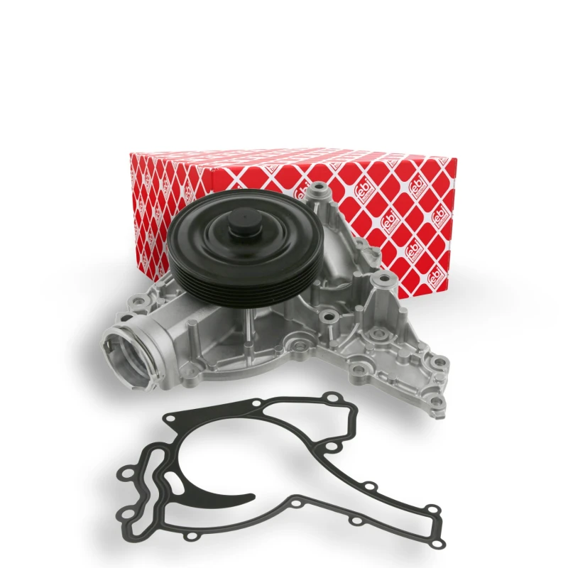 Image of FEBI BILSTEIN 26401 Water pump Number of Teeth: 6, Cast Aluminium, with gasket/seal Cast Aluminium Water Pump (1260)