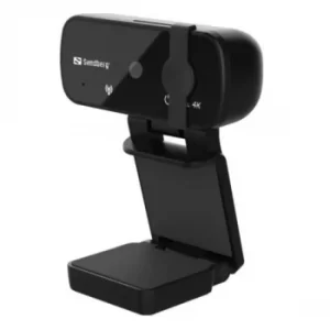 Image of Sandberg USB Webcam Pro+ 4K with Omni-directional Mics 8MP Full HD 4K Glass Lens Autofocus & Light Correction