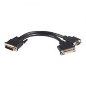 image of StarTech.com 8" LFH 59 Male to Female DVI I VGA DMS 59 Cable