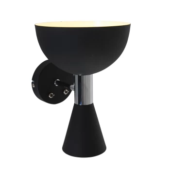 Image of Fast List Up & Down Wall Light Black Matt, Chrome Polished