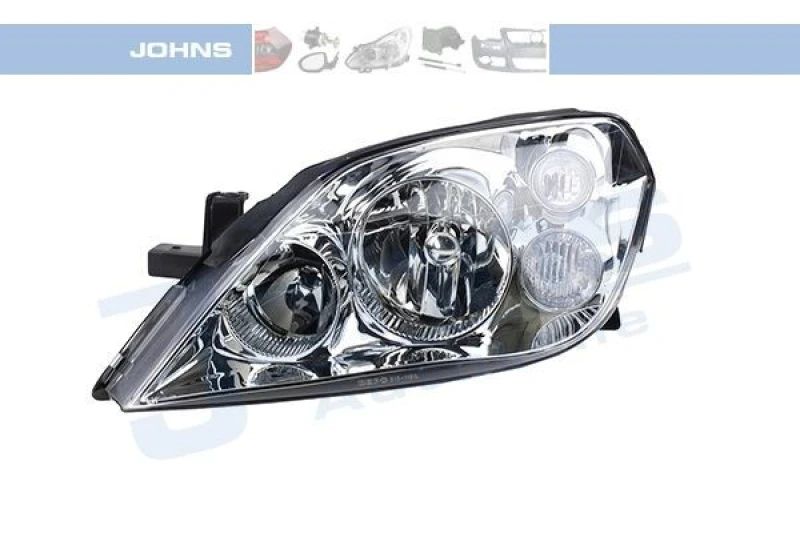 Image of JOHNS 27 13 09 Headlights H7/H7, Left, without motor for headlamp levelling Headlight (259)