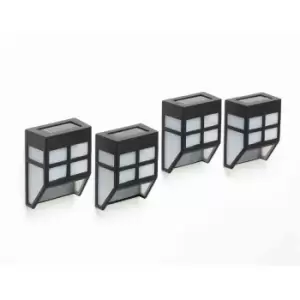 image of Powertek Pack of 4 Solar LED Fence Lights