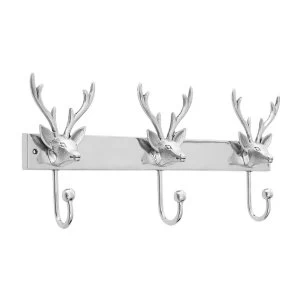 image of Premier Housewares Stag Head Motif 3 Hook Hanger