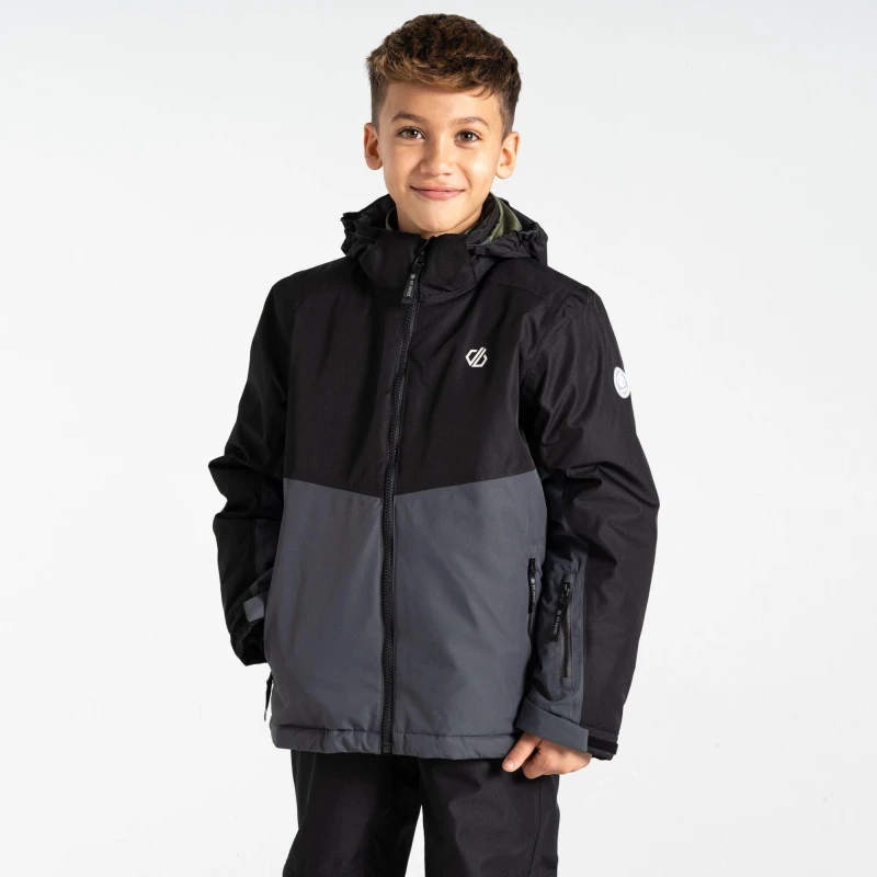 Image of Dare 2B Boys ImposeI V Waterproof Breathable Ski Jacket 5-6 Years - Chest 59-61cm (Height 110-116cm) Black/Ebony DKP435B-06N-5