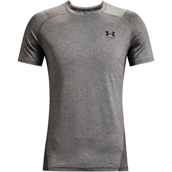 Image of Under Armour HeatGear Armour Fitted Short Sleeve Training Top Mens Short Sleeve Performance T-Shirts S Black 62131740350