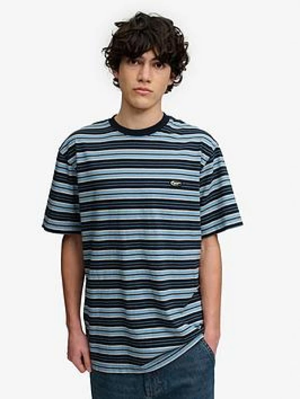 Image of Superdry Oversized T-Shirt Superdry stripe Bleu Male S