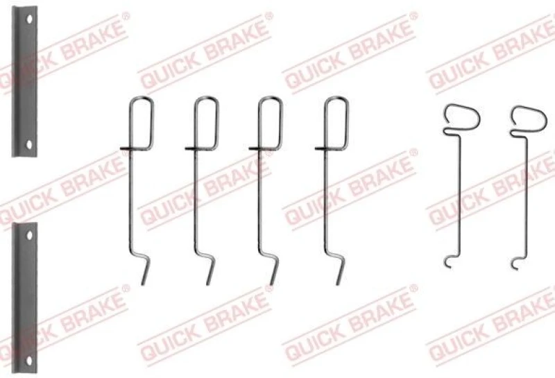 Image of QUICK BRAKE Brake pad fitting kit QUICK BRAKE 109-1070