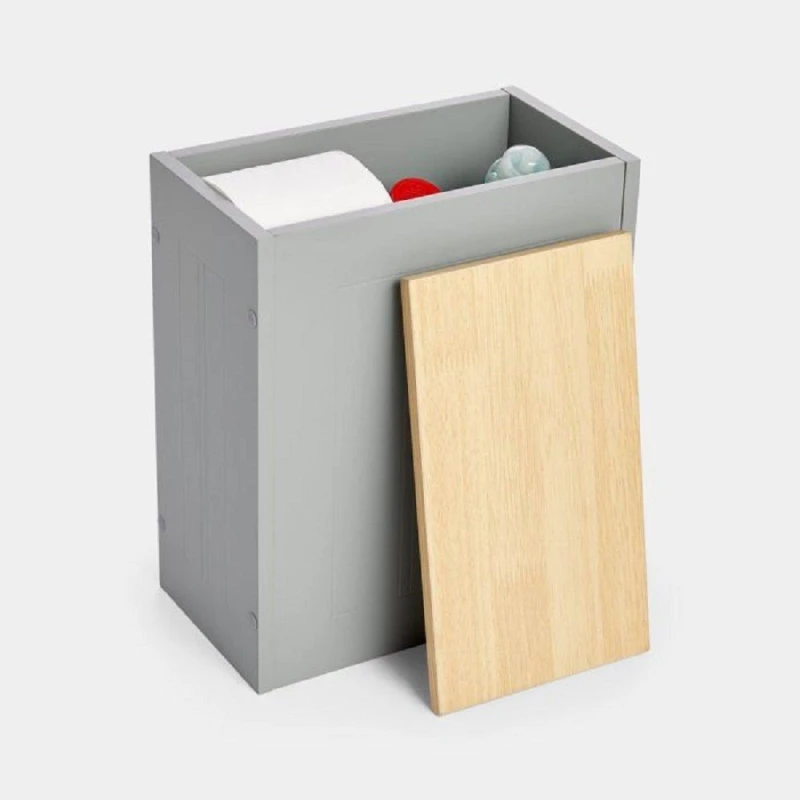 Image of VonHaus Shrewsbury Grey Slim Toilet Roll Holder Grey unisex One Size