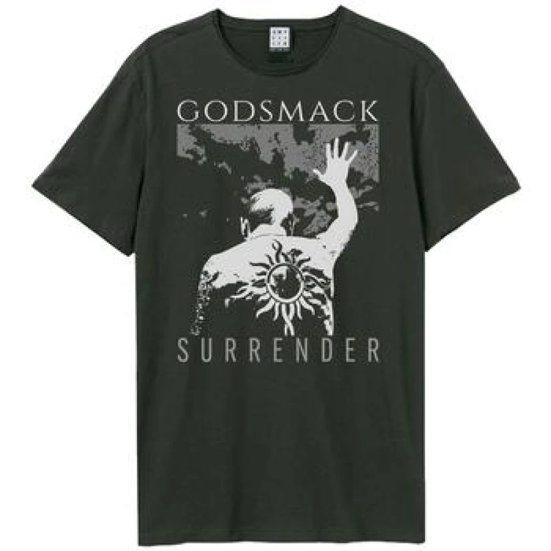 Image of Amplified Amplified Men Surrender Godsmack T-Shirt in Charcoal Size: X-Small Charcoal XS Male 5063806408710
