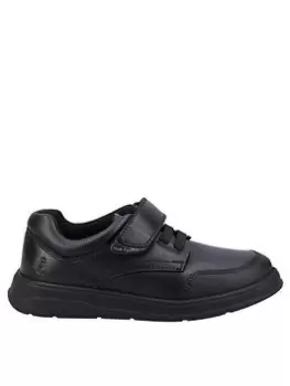 Image of Hush Puppies Rowan Snr School Shoe - Black, Size 7 Older