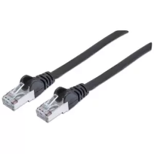 image of Intellinet Network Patch Cable Cat6 10m Black Copper S/FTP LSOH / LSZH PVC RJ45 Gold Plated Contacts Snagless Booted Lifetime Warranty Polybag