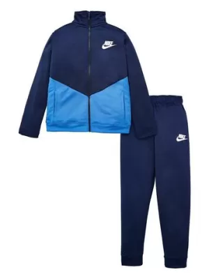 Image of Nike Boys Nsw Core Bf Tracksuit, Green Size M 10-12 Years
