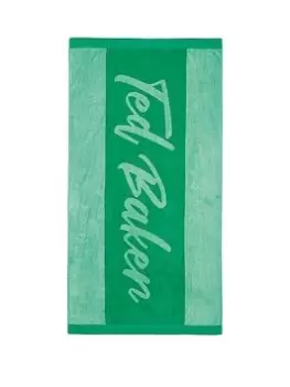 Image of Ted Baker Branded Towels Beach Green