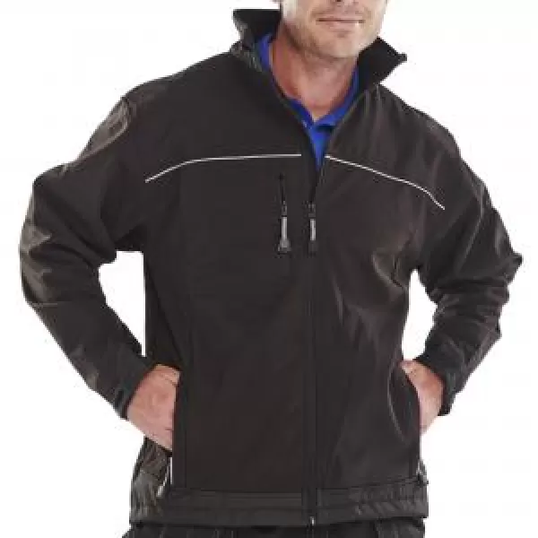 Image of Click Soft Shell Jacket Black 2XL