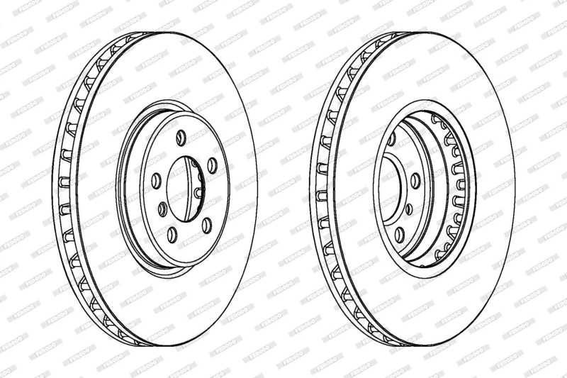 Image of Brake disc FERODO DDF1746C-1
