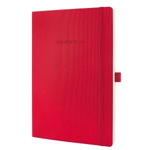 Image of Sigel CONCEPTUM Notebook Softcover Lined 187x270x14mm Red